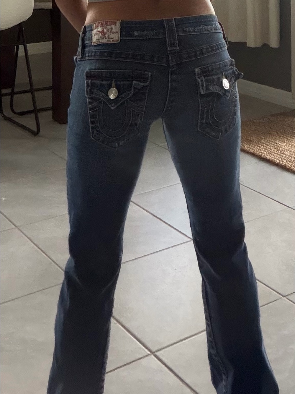 True Religion Y2K very low rise jeans size 25 - Picture 7 of 9